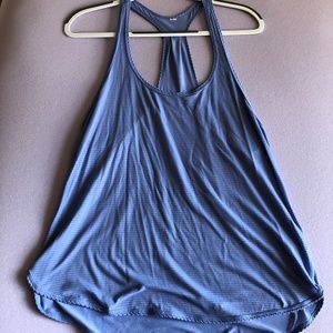 Lululemon  Racerback Tank Top Light Blue Stripe